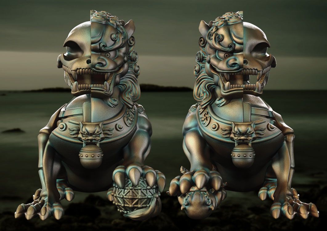 Jason Freeny & Mighty Jaxx "XXRAY Foo Dogs" release announced